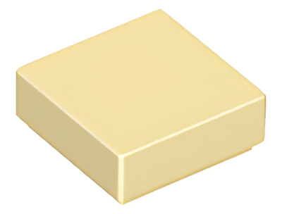 Деталь LEGO Tile 1 x 1 with Groove 3070b Tan U