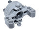 Technic, Steering Axle with 2 Pin Holes, 2 Axle Holes and 2 Tow Ball Arms with Dark Bluish Gray Wheel Hub, 46490c01  