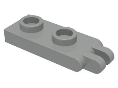 Hinge Plate 1 x 2 with 2 Fingers on End (Undetermined Type), 4276 Light Gray U