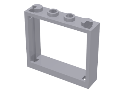 Window 1 x 4 x 3 - No Shutter Tabs, 60594 Light Bluish Gray N