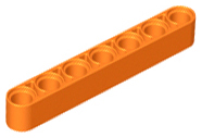 Technic, Liftarm Thick 1 x 7, 32524 Orange N