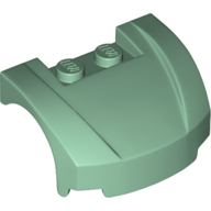 Vehicle, Mudguard 3 x 4 x 1 2/3 Curved Front, 98835 Sand Green U