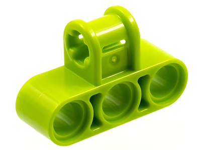 Деталь LEGO Technic, Axle and Pin Connector Perpendicular Triple 63869 Lime N