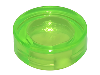 Деталь LEGO Tile, Round 1 x 1 98138 Trans-Bright Green U