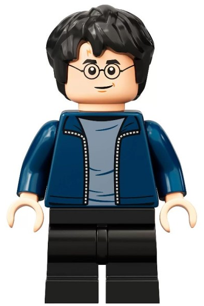 Минифигурка Lego Harry Potter - Dark Blue Open Jacket, Black Medium Legs hp288