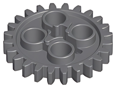Деталь LEGO Technic, Gear 24 Tooth with 1 Axle Hole 3648 Dark Bluish Gray U