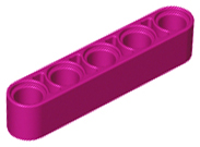 Technic, Liftarm Thick 1 x 5, 32316 Magenta U