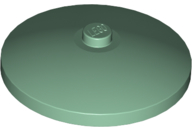Dish 4 x 4 Inverted (Radar) with Solid Stud, 3960 Sand Green U