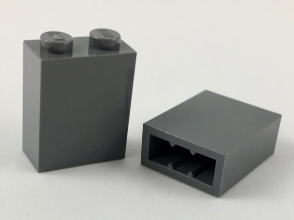 Деталь Lego Brick 1 x 2 x 2 with Inside Stud Holder 3245c
