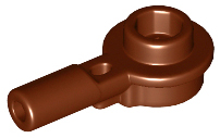 Bar 1L with 1 x 1 Round Plate with Hollow Stud, 32828 Reddish Brown N