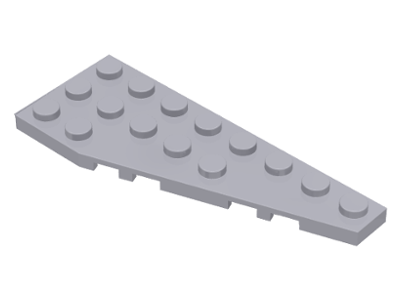 Wedge, Plate 8 x 3 Pentagonal Right, 50304 Light Bluish Gray N