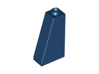 Slope 75 2 x 1 x 3 - Hollow Stud, 4460b Dark Blue N