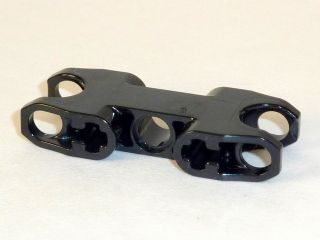 Technic, Axle and Pin Connector 2 x 5 with 2 Ball Joint Sockets, Closed Sides, Open Axle Holes, 89650 Black U