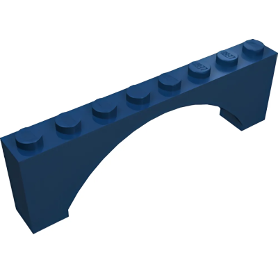 Деталь Lego Арка Arch 1 x 8 x 2 Raised 16577 (40296) Dark Blue U
