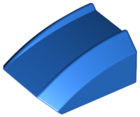 Slope, Curved 2 x 2 Lip, 30602 Blue U