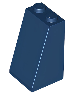 Деталь Lego Slope 75 2 x 2 x 3 - Solid Studs 3684c (98560) Dark Blue  U