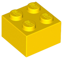 Brick 2 x 2, 3003 Yellow U
