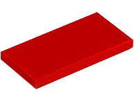 Tile 2 x 4, 87079 Red N
