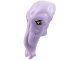 Minifigure, Head, Modified Alien Elongated, Point in Back with 4 Mouth Tentacles with Black Eyebrows, Yellow Eyes and Dark Purple Eye Shadow Pattern, 5706pb01  