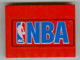 Slope 10 6 x 8 with NBA Logo Blue Pattern (Sticker) - Sets 3432 / 3433, 4515pb008 Red U