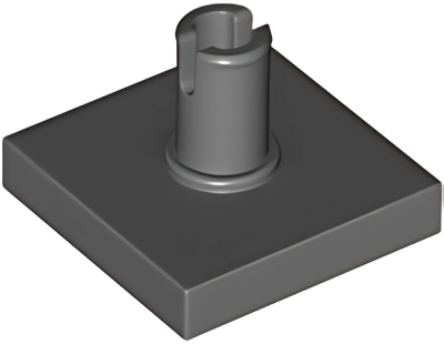 Деталь LEGO Lego Tile, Modified 2 x 2 with Pin 2460 (49153) Dark Bluish Gray U