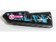 Technic, Panel Fairing #22 Very Small Smooth, Side A with 'RACE', Blue and White Splotches Pattern (Sticker) - Set 42095, 11947pb037  