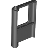 Door 1 x 4 x 5 Train Right, Thick Support at Bottom, 42819 Black U