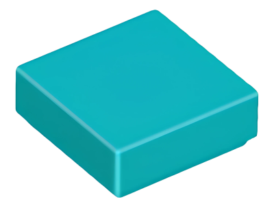 Деталь LEGO Tile 1 x 1 with Groove 3070 Dark Turquoise U