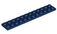 Plate 2 x 12, 2445 Dark Blue N