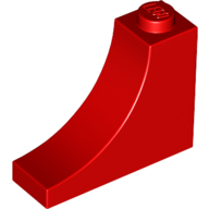 Деталь Lego Арка Arch 1 x 3 x 2 Inverted 18653 Red N
