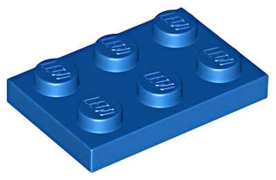 Деталь LEGO Plate 2 x 3 3021 (03021) Blue U