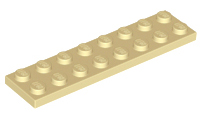 Plate 2 x 8, 3034 Tan N