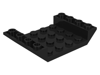 Slope, Inverted 45 6 x 4 Double with 4 x 4 Cutout, 30283 Black U