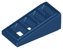 Slope 18 2 x 1 x 2/3 with Grille, 61409 Dark Blue U