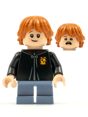 Минифигурка Lego Harry Potter Ron Weasley - Black Torso Gryffindor Robe hp248