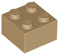 Brick 2 x 2, 3003 Dark Tan N