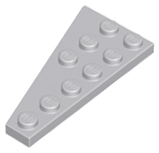 Wedge, Plate 6 x 3 Right, 54383 Light Bluish Gray N