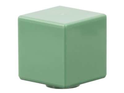 Minifigure, Head, Modified Cube, 19729 Sand Green N