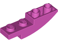 Slope, Curved 4 x 1 Inverted, 13547 Magenta N
