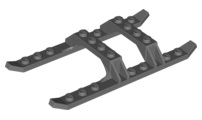 Helicopter Sled Rails 12 x 6 Dark Bluish Gray N