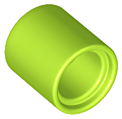 Деталь LEGO Technic, Liftarm Thick 1 x 1 (Spacer) 18654 Lime N
