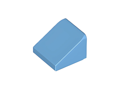 Деталь LEGO Slope 30 1 x 1 x 2/3 54200 Medium Blue U