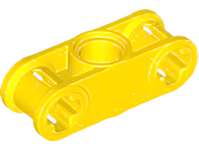 Деталь LEGO Technic, Axle and Pin Connector Perpendicular 3L with Center Pin Hole 32184 Yellow N