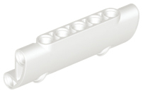 Technic, Panel Curved 7 x 3 with 2 Pin Holes through Panel Surface, 24119 White N