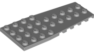 Wedge, Plate 4 x 9 with Stud Notches, 14181 Light Bluish Gray N