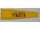 Wedge 16 x 4 Triple Curved with Reinforcements with 6 Rivets and 5 Claw Scratch Marks on Dark Red Tiger Stripes Pattern (Sticker) - Set 5888, 45301pb025  