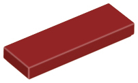 Tile 1 x 3, 63864 Dark Red U
