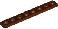 Plate 1 x 8, 3460 Reddish Brown N