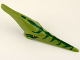 Dinosaur Head Pteranodon with Eyes and Dark Green Stripes Pattern, 98086pb02