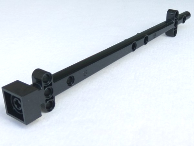 Boat, Mast 2 x 2 x 20 with Holes and Axle Hole (x Shape / + Orientation), 48002a Black U